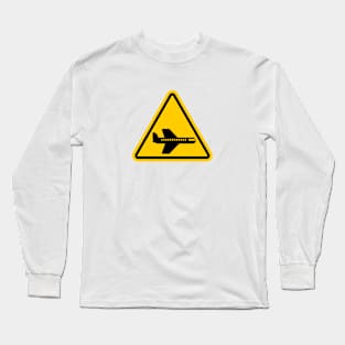 Airplane Sign Long Sleeve T-Shirt